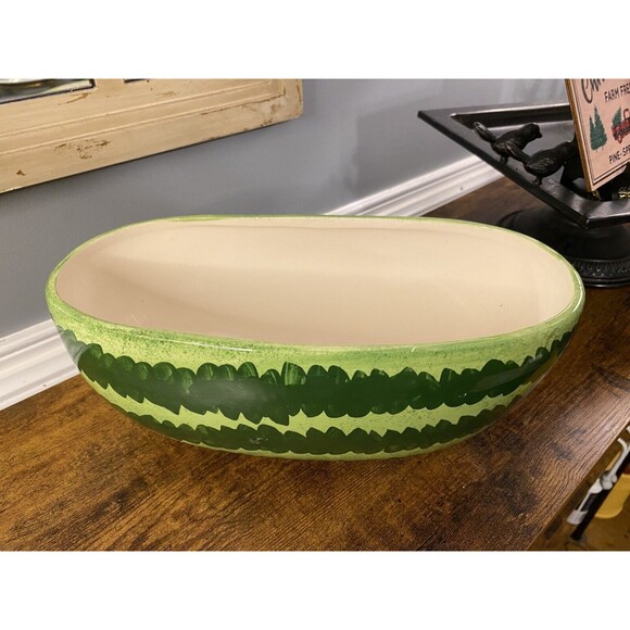 Vintage Watermelon Serving Bowl Pottery/Ceramic - Picture 3 of 4